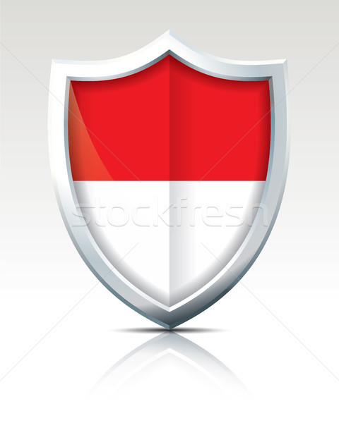 Shield with Flag of Indonesia Stock photo © ojal