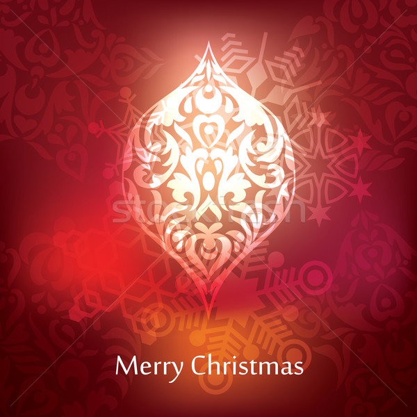 Vector christmas briefkaart ontwerp abstract patroon Stockfoto © ojal