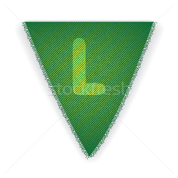 Bunting flag letter L Stock photo © ojal