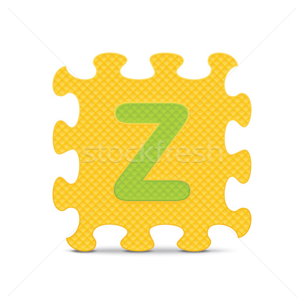 Vektor z betű írott ábécé puzzle üzlet Stock fotó © ojal