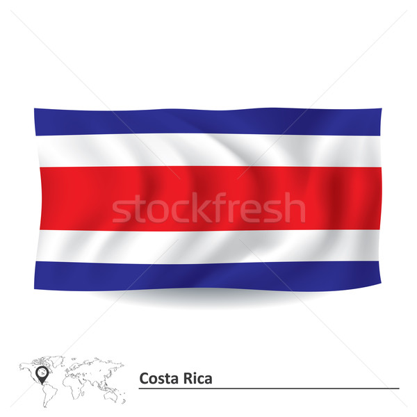 Bandeira Costa Rica fundo arte assinar viajar Foto stock © ojal