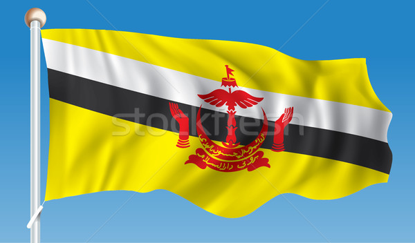 Bandera Brunei textura mundo fondo signo Foto stock © ojal