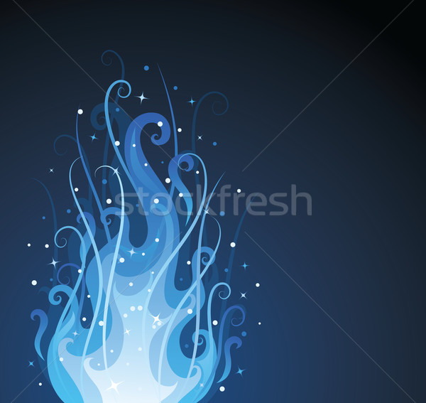 Feuer Muster Form dunkel abstrakten Stock foto © oksanika
