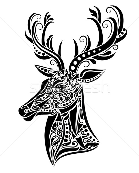 Cerfs modèle forme résumé beauté art [[stock_photo]] © oksanika