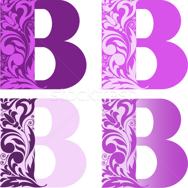 Set litere patru diferit culoare alte Imagine de stoc © Oksvik