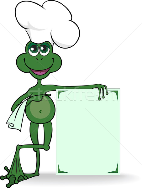 青蛙 煮 帽子 海報 手 商業照片 © Oksvik