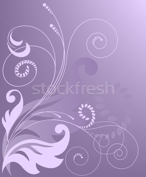 抽象的な 紫色 勾配 フローラル 要素 ビジネス ストックフォト © Oksvik