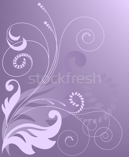 Résumé pourpre gradient floral affaires [[stock_photo]] © Oksvik