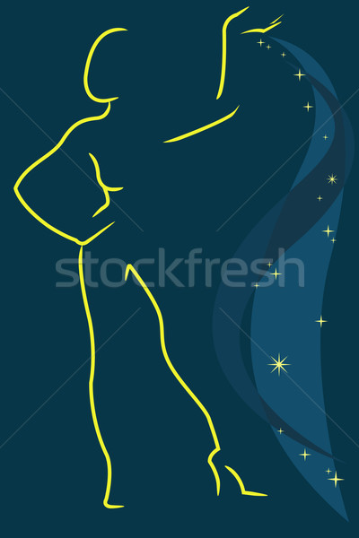 Stock photo: female silhouette