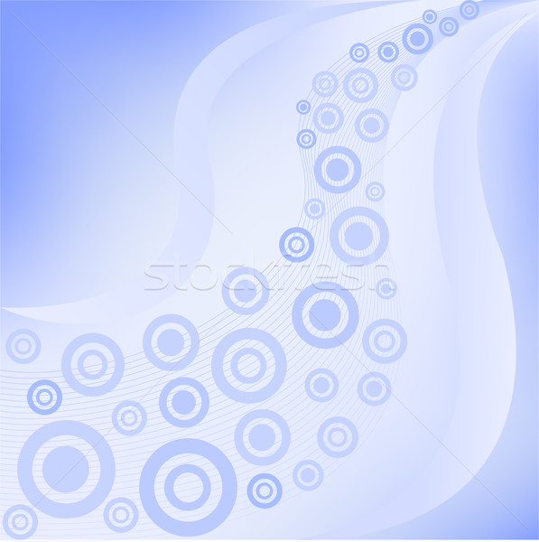 Albastru inele abstract valuri imprima corporativ Imagine de stoc © Oksvik