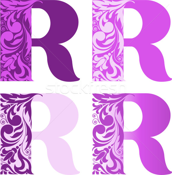 set of letters R Stock photo © Oksvik