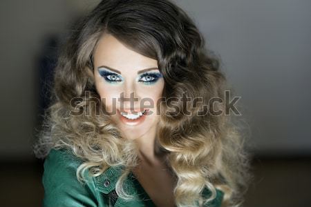 Stock photo: Beauty portrait of attractive young girl.