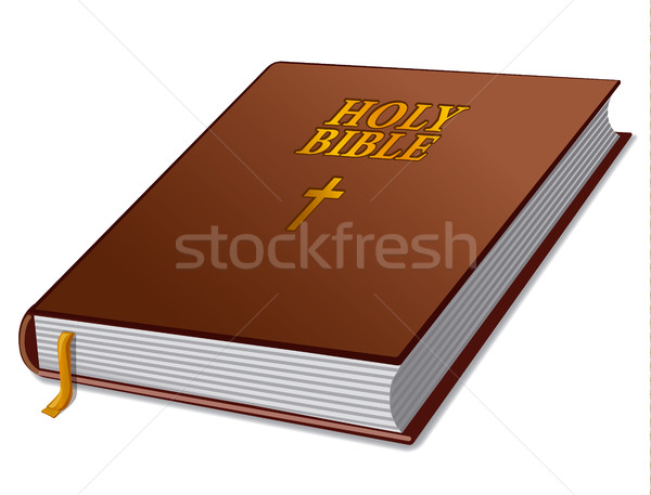 Heilig bijbel boek illustratie jesus godsdienst Stockfoto © olegtoka