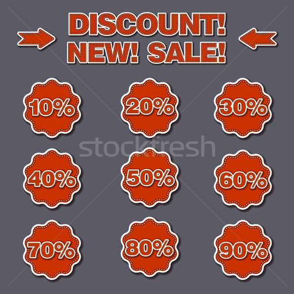 adverising discount labels Stock photo © olegtoka