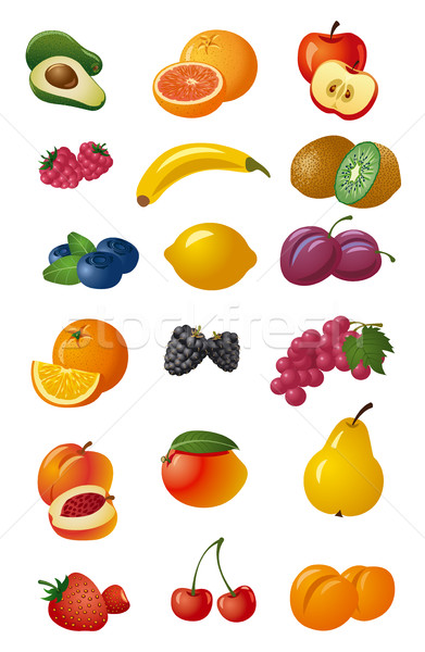 various fresh fruits Stock photo © olegtoka