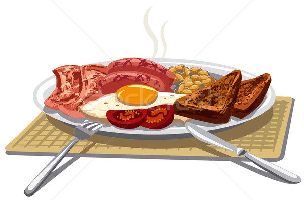 traditional english breakfast Stock photo © olegtoka