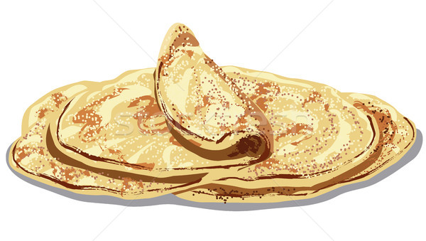 Wschodniej pita chleba ilustracja tradycyjny Zdjęcia stock © olegtoka