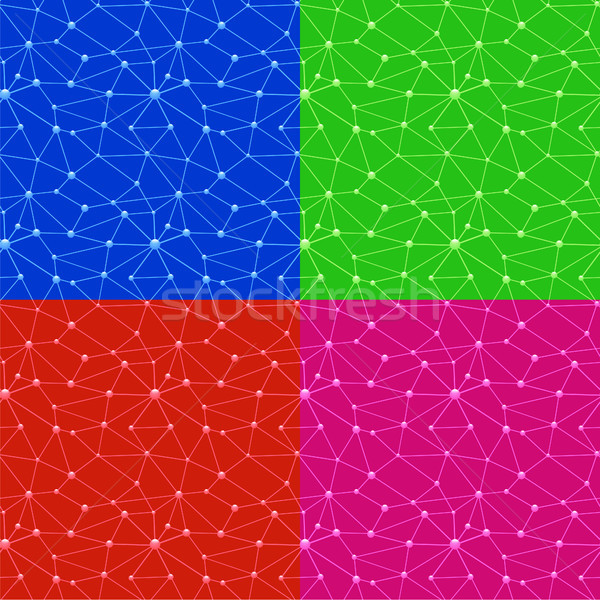 Neuronok háló végtelenített minták illusztráció különböző színek Stock fotó © olegtoka