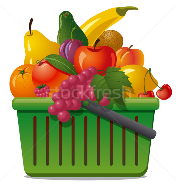 basket with fruits Stock photo © olegtoka
