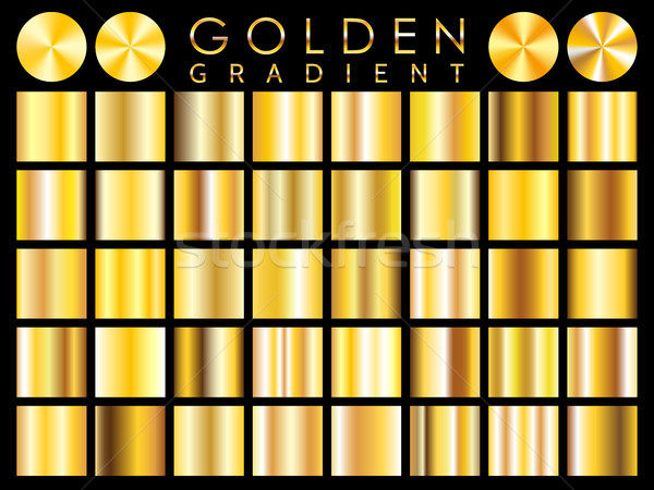 Gold background texture vector icon seamless pattern. Light, realistic, elegant, shiny, metallic and Stock photo © olehsvetiukha