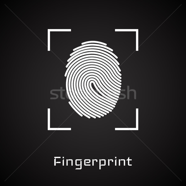Fingerabdruck Identifizierung Genehmigung Business Sicherheit Technologie Stock foto © olehsvetiukha