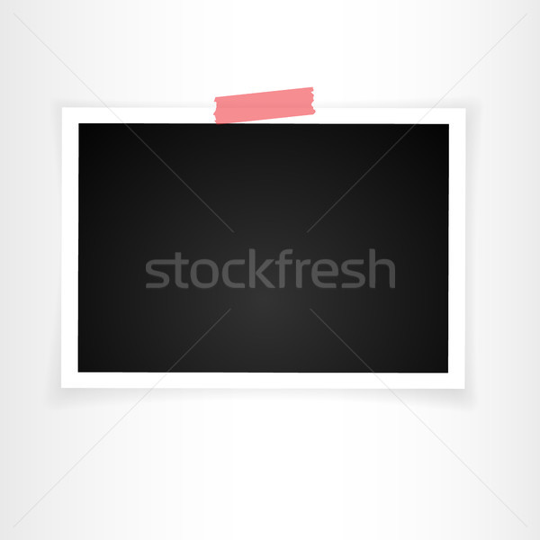 Retro photo frame with shadows. Vector illustration Stock photo © olehsvetiukha