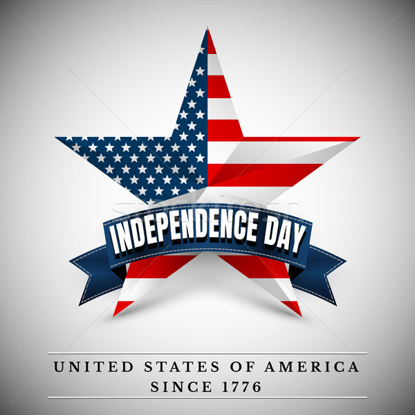 Stock photo: 4 th july usa star, independence day. Vector illustration