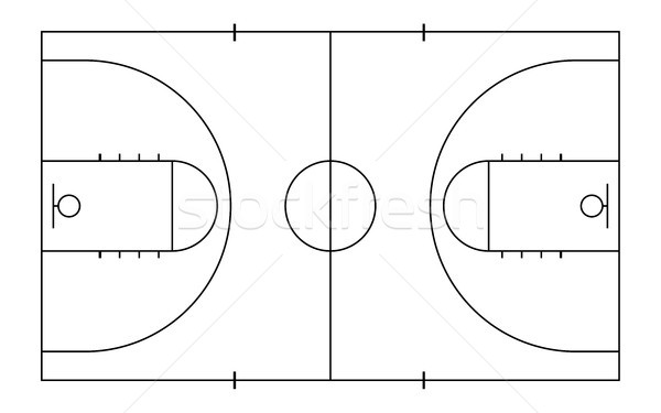 バスケットボールのコート スポーツ 行 芸術 スタイル 背景 ストックフォト © olehsvetiukha