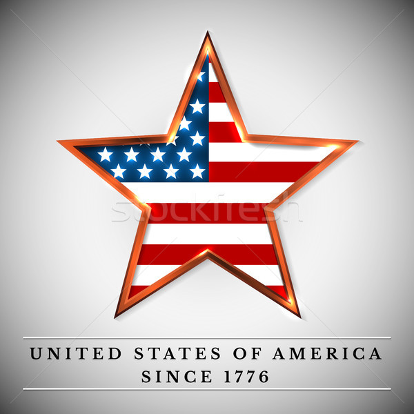 USA star giorno design blu bandiera Foto d'archivio © olehsvetiukha