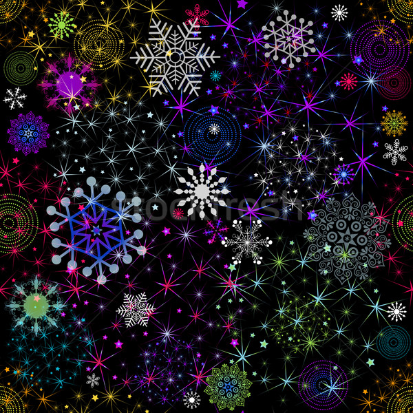Seamless colorful christmas pattern Stock photo © OlgaDrozd