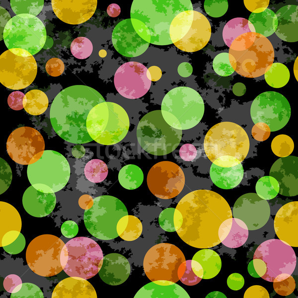 Seamless grunge pattern with colorful balls Stock photo © OlgaDrozd