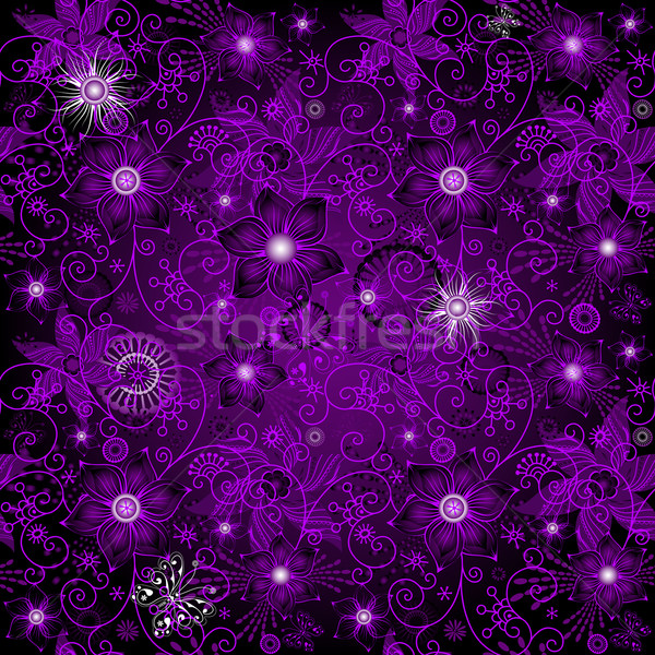 Seamless dark-violet pattern Stock photo © OlgaDrozd