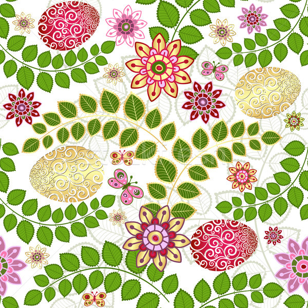 Easter seamless floral pattern Stock photo © OlgaDrozd