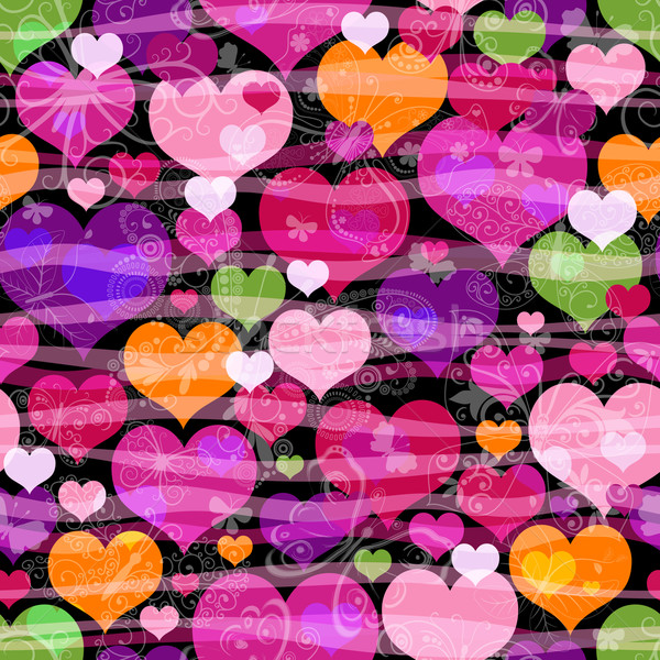 Motley seamless valentine pattern  Stock photo © OlgaDrozd