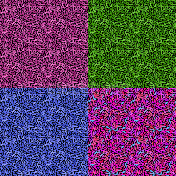 Set seamless texture of colorful curls Stock photo © OlgaDrozd