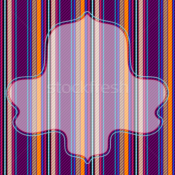 Vivid striped pattern with frame Stock photo © OlgaDrozd