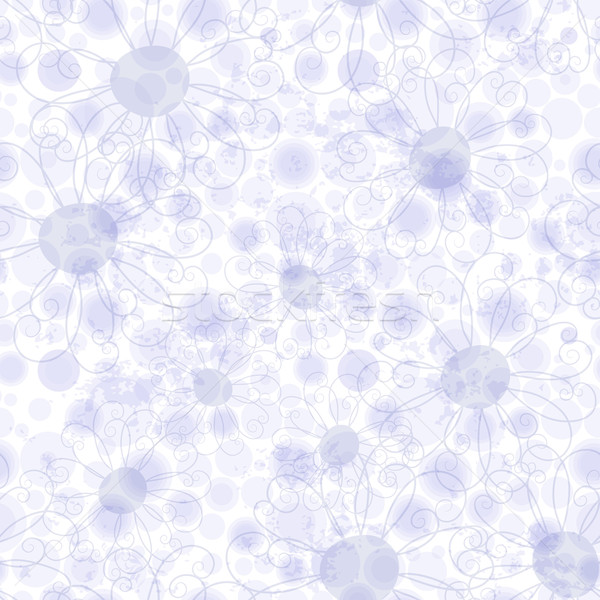 Сток-фото: бесшовный · нежный · фиолетовый · Гранж · шаблон · цветочный