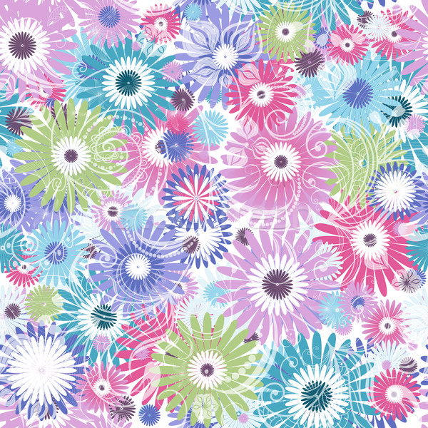 [[stock_photo]]: Pastel · floral · modèle · coloré · fleurs