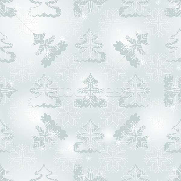 Winter seamless silvery spotty pattern Stock photo © OlgaDrozd