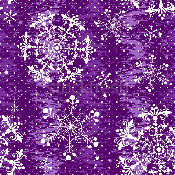 Seamless violet christmas grunge pattern Stock photo © OlgaDrozd
