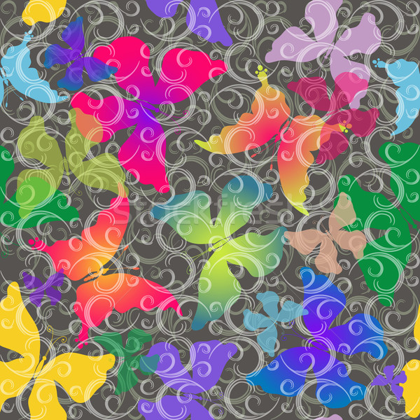 Seamless gray pattern Stock photo © OlgaDrozd