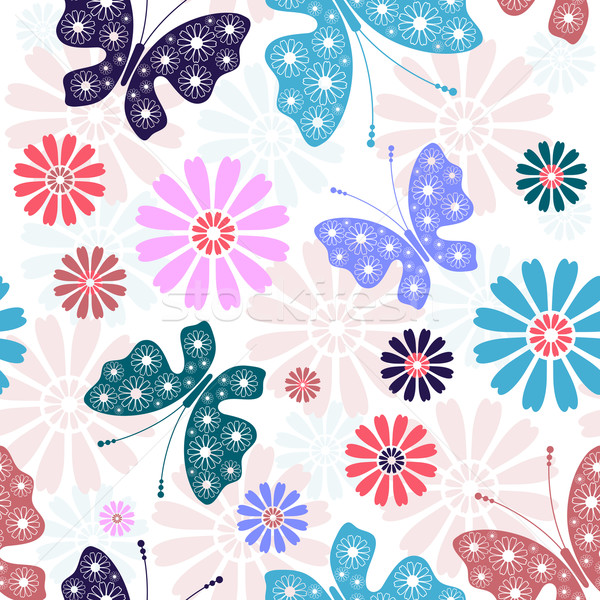 Pastel seamless floral pattern  Stock photo © OlgaDrozd