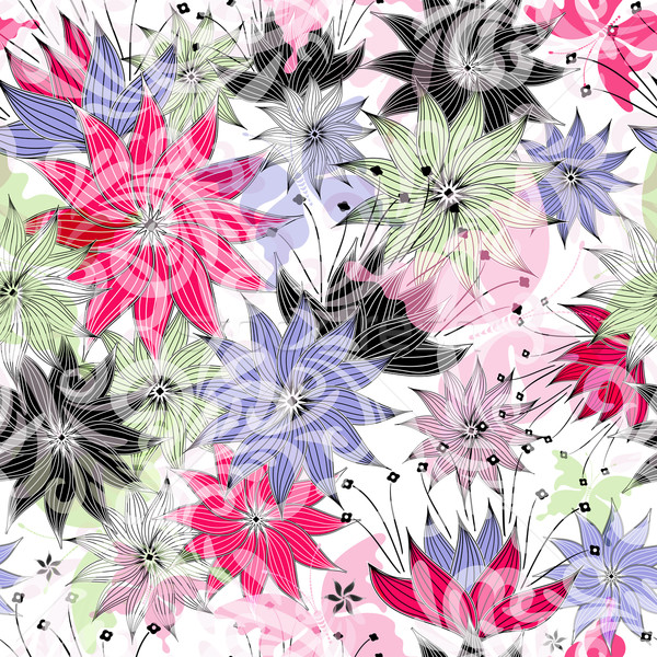 Seamless floral pattern Stock photo © OlgaDrozd