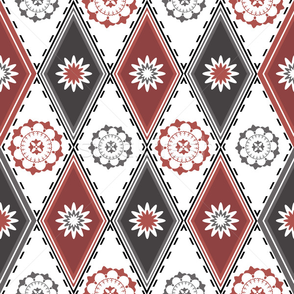 Seamless pattern with rhombuses Stock photo © OlgaDrozd