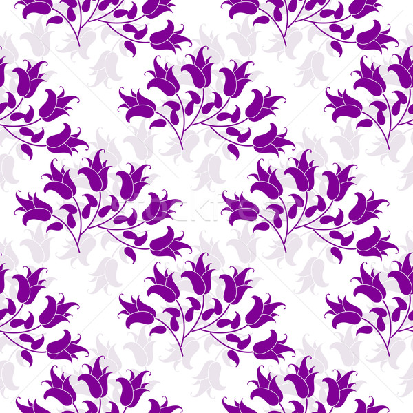 Naadloos patroon violet bloemen vector Stockfoto © OlgaDrozd