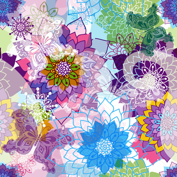 Spring vivid seamless pattern Stock photo © OlgaDrozd