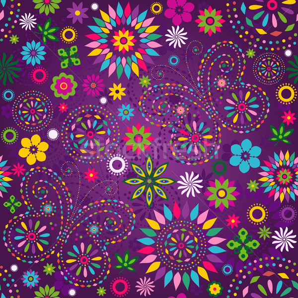 Seamless motley violet pattern Stock photo © OlgaDrozd