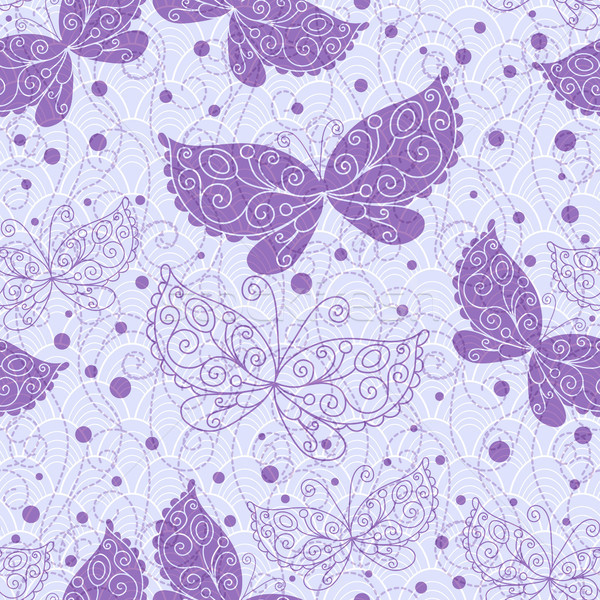 весны прозрачный фиолетовый бабочки вектора Сток-фото © OlgaDrozd