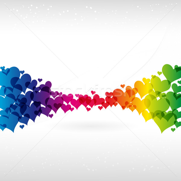 Absztrakt színes vektor textúra szeretet terv Stock fotó © OlgaYakovenko