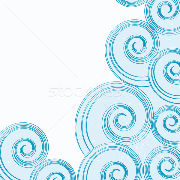 Vector background of abstract blue water waves. Stock photo © OlgaYakovenko